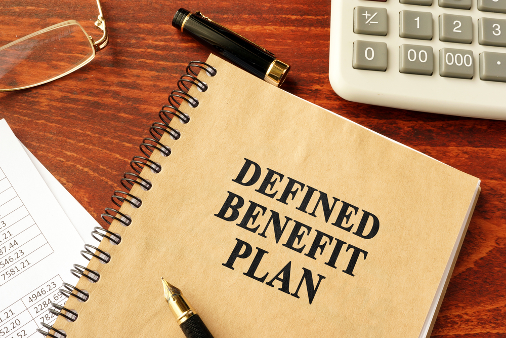 Book,with,title,defined,benefit,plan.